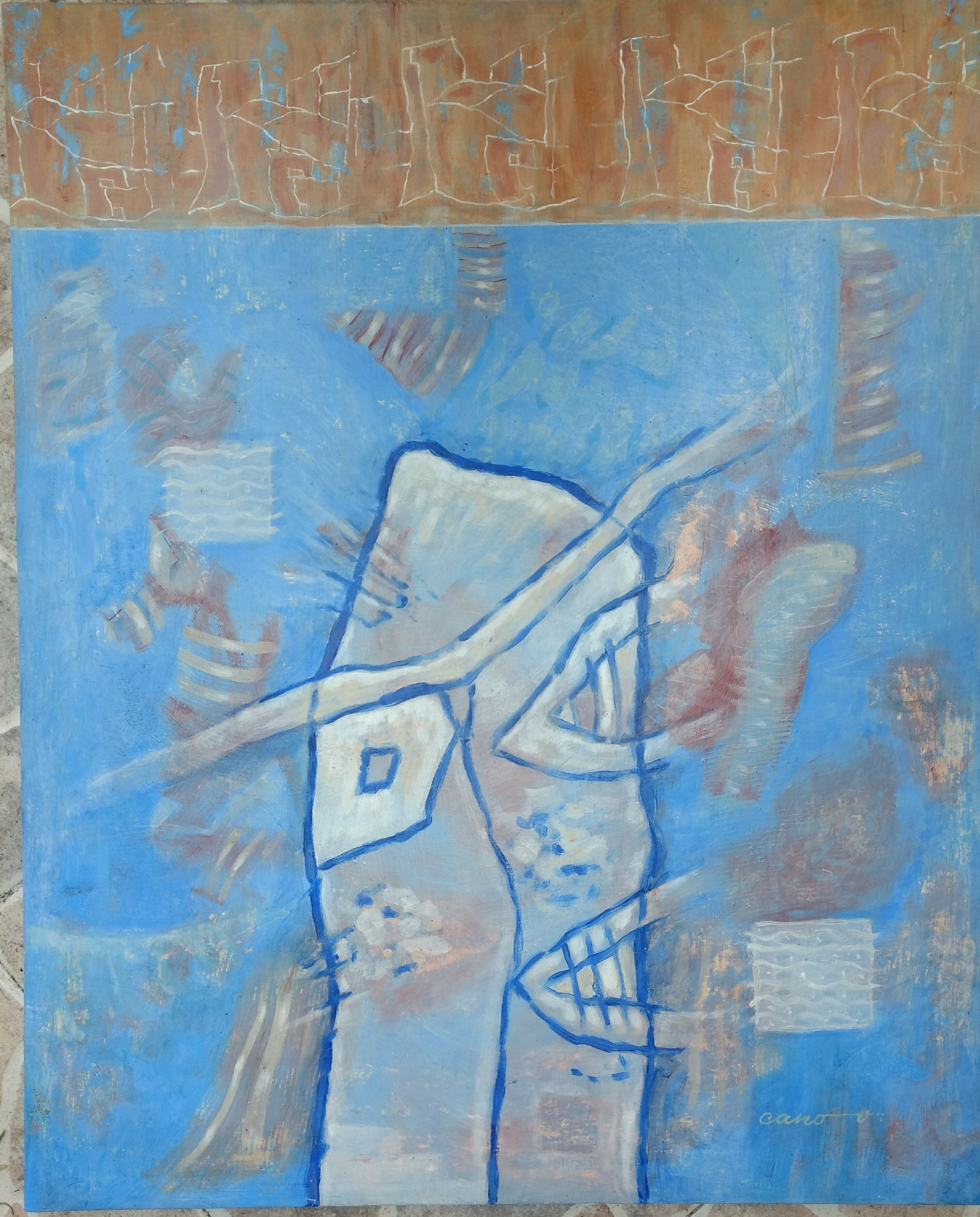 personaje en azul